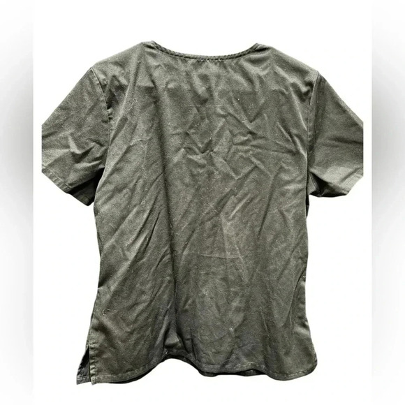 Black scrub top with pockets MEDIUM - Picture 2 of 5